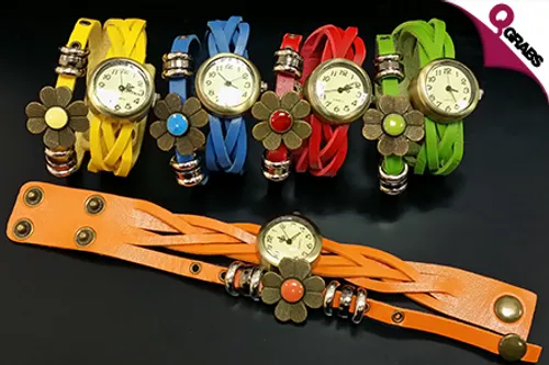 From QR25, Be Hip with Bohemian Braided Watches with Flower Ornaments! (Up to QR120 Value)